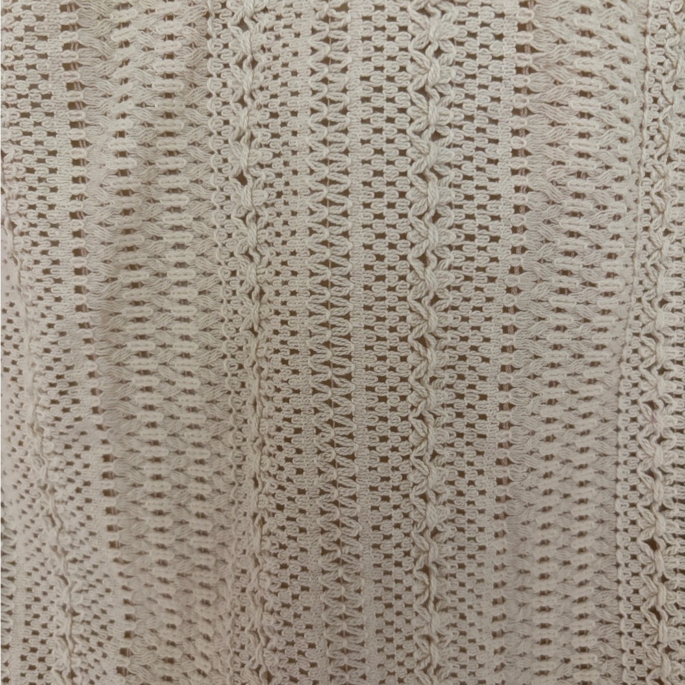 Beige Crochet Keyhole Halter Top, Racerback, Relaxed Size Medium from LOFT Lined - Picture 11 of 11